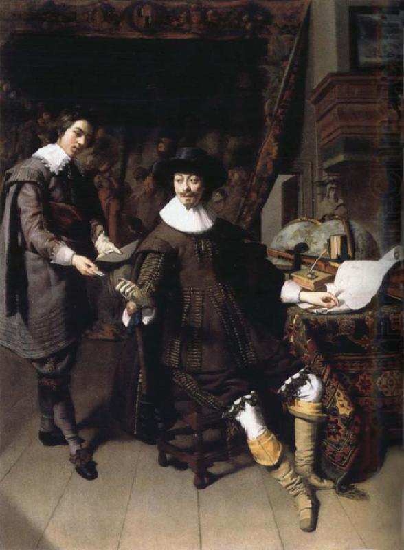 REMBRANDT Harmenszoon van Rijn Constantijn Huygens and His Secretary china oil painting image